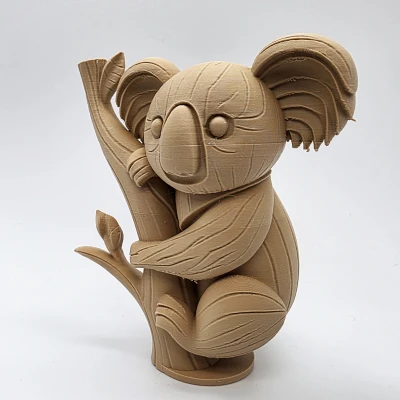 Koala Gỗ Tạc Trên Cây