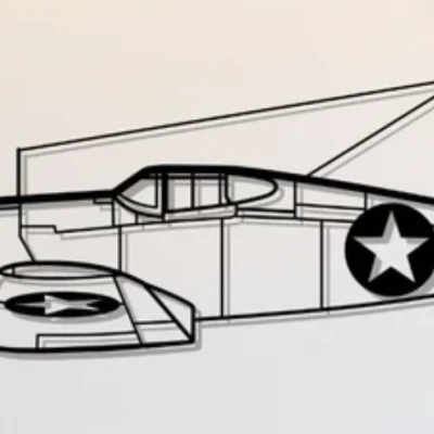 Tranh Dán Tường Chance Vought F4U Corsair