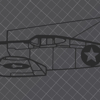 Tranh Dán Tường Chance Vought F4U Corsair