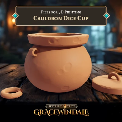 Cauldron Dice Cup - Cốc Đựng Dice Hình Vạc Lớn