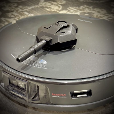 Tháp Pháo Xe Tăng Cho Robot Hút Bụi