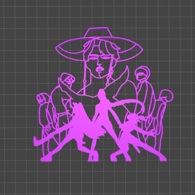 FanArt KPop Thợ Săn Quỷ Huntrix và Saja Boys