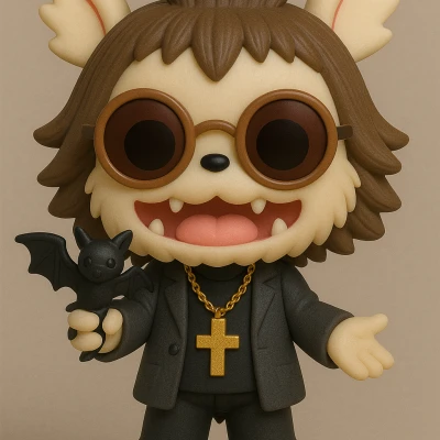 Ozzy Osbourne hóa LABUBU - OZZYBU!