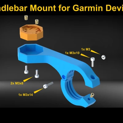 Giá đỡ ghi đông dài cho thiết bị Garmin hoặc tương thích