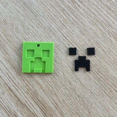 Móc Khóa Creeper 8-bit Nhiều Bộ Phận – Lắp Ráp Dễ Dàng Không Keo