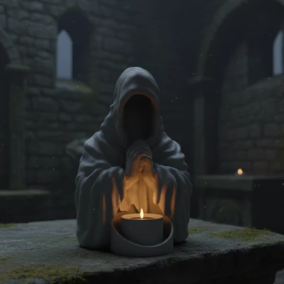 Nến Quỷ 3D Model