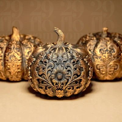 3 Quả Bí Ngô Trang Trí