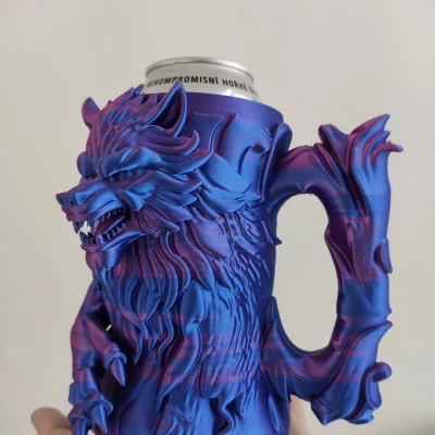 Giá Đỡ Lon / Cốc Bia Hình Người Sói