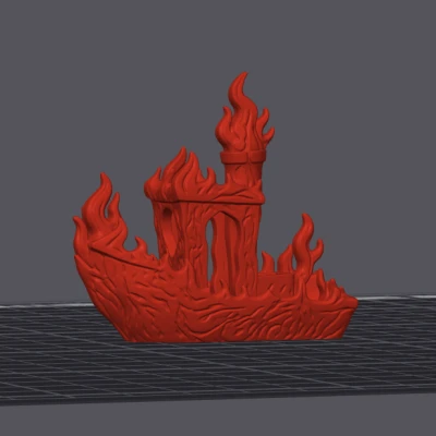 Flame Benchy – Con Tàu Thử Nghiệm Bốc Cháy