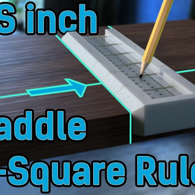 Thước Vuông Yên Ngựa Có Lỗ Đánh Dấu Cho Mộc Dùng Inch