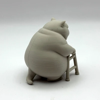 Mèo Ú Bự Đi Gậy