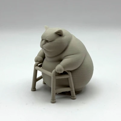 Mèo Ú Bự Đi Gậy