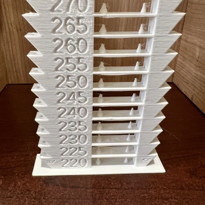 Máy in 3D: Tháp nhiệt độ tham số tùy chỉnh với OpenSCAD