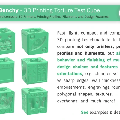 QuBenchy - Khối Lập Phương Kiểm Tra In 3D