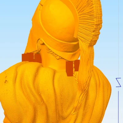 Tượng bán thân Leonidas (Phiên bản chiến đấu)