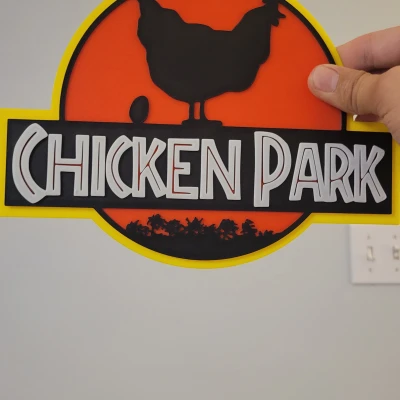 Công viên Gà "Chicken Park" có móc treo