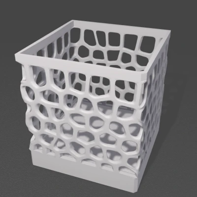 Ống Cắm Bút Vuông Có Lỗ