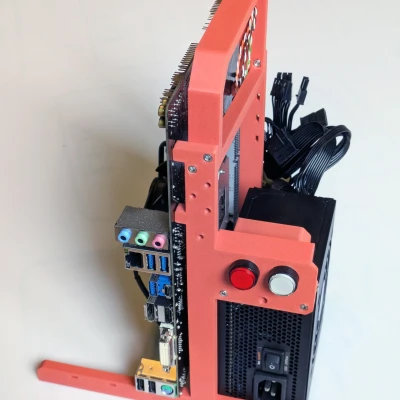 Vỏ Khung Mở Micro-ATX In 3D Hoàn Toàn