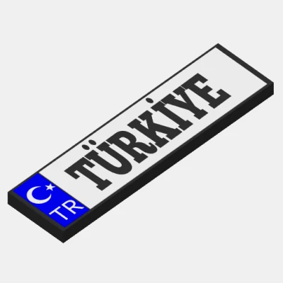 Móc Khóa Biển Số Thổ Nhĩ Kỳ Độc Đáo