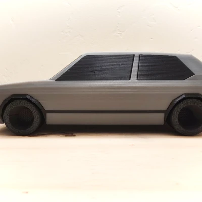 Volkswagen GTI Mk1 Phong Cách Low Poly