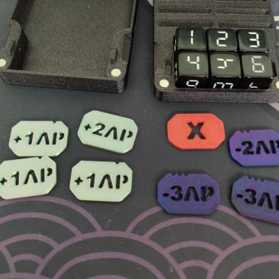 Hộp Đựng Xúc Xắc và Token Gundam Card Game