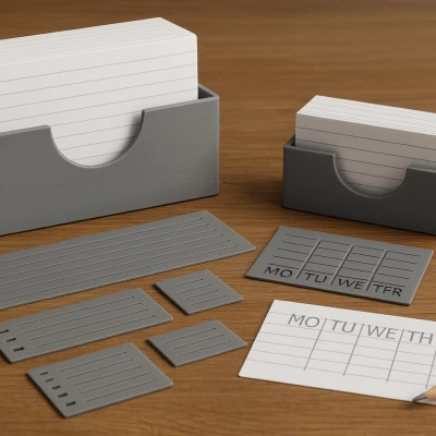 Kệ Đựng Thẻ Ghi Nhớ Kèm Khuôn Vẽ Mẫu (A6 & Mini)