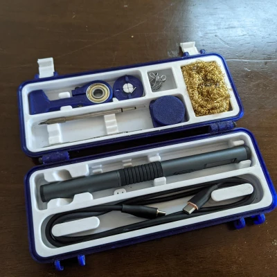 Hộp Đựng Chắc Chắn Cho Mỏ Hàn Alientek T80P và Cáp USB