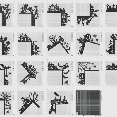 Góc Trang Trí Cửa Mùa Halloween - Bộ Sưu Tập Ma Ám