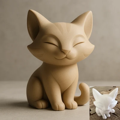 Mèo Ngồi Dễ Thương