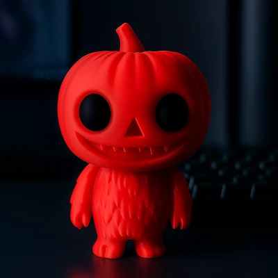 Labubu Đầu Bí Ngô Hóa Trang Halloween