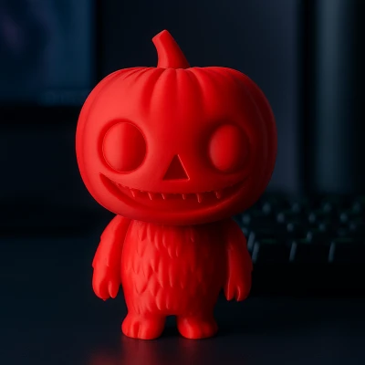 Labubu Đầu Bí Ngô Hóa Trang Halloween