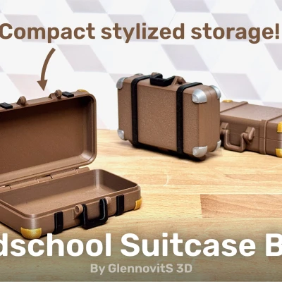 Hộp Vali Cổ Điển (Hộp Đựng Vintage Nhỏ Gọn)