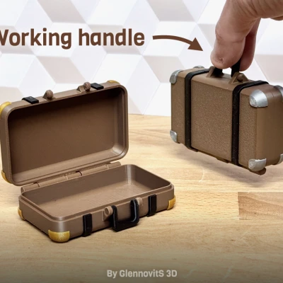 Hộp Vali Cổ Điển (Hộp Đựng Vintage Nhỏ Gọn)