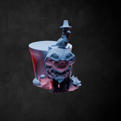 Mô Hình Hổ Quỷ Để Bút - Chào sân trường với Huntrix