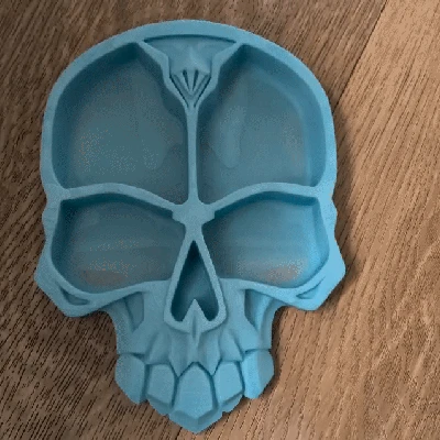 Ống Đựng Bàn Hình Đầu Lâu - Hộp Đựng Phong Cách Gothic