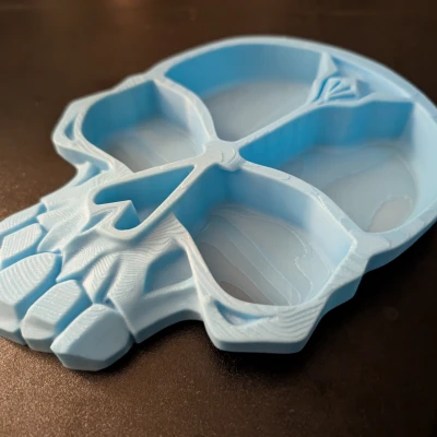 Ống Đựng Bàn Hình Đầu Lâu - Hộp Đựng Phong Cách Gothic