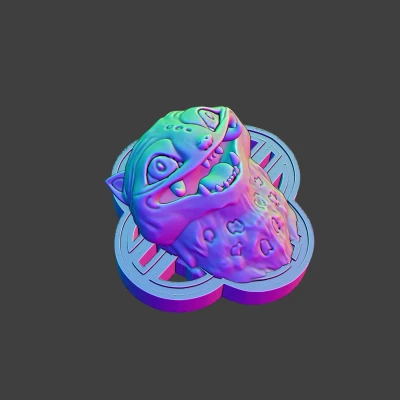 Móc khóa/Tranh tường nam châm Derpy Kpop Demon Hunters Fanart