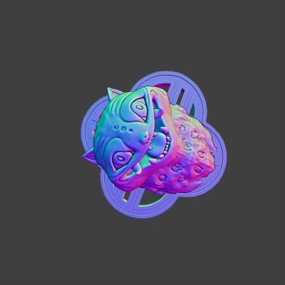 Móc khóa/Tranh tường nam châm Derpy Kpop Demon Hunters Fanart