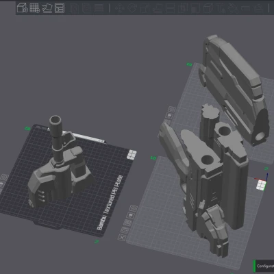 Súng Trường Chiến Đấu Halo 4 (Cắt Để In)