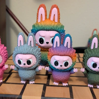 Móc Khóa Labubu Mini Mắt Quay - Phiên Bản Thu Nhỏ