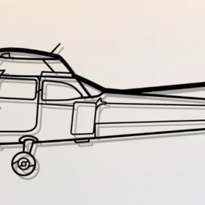 Nghệ Thuật Treo Tường Hình Bóng Skyhawk 172