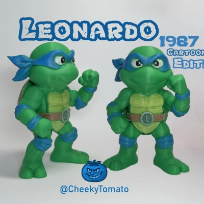 Leonardo - Mô hình để bàn TMNT 1987 DeskBuddy