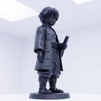 Zenitsu Agatsuma - Mô hình Tư thế Đứng Quyết Tâm