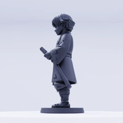 Zenitsu Agatsuma - Mô hình Tư thế Đứng Quyết Tâm