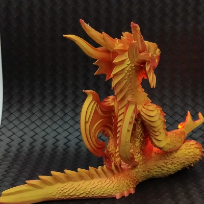 Rồng Thiền Định - Chân Nến LED