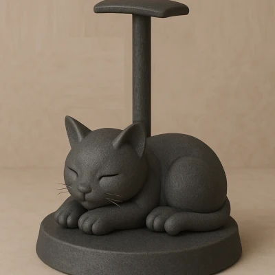 Chân Đế Tai Nghe Hình Mèo Mơ Màng