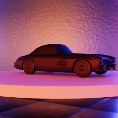 Mô Hình Xe Mercedes-Benz SL300 - Bản Sao Xe Cổ Điển