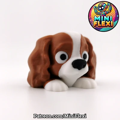 Mô Hình Chó King Charles Spaniel Mini Flexi Nhỏ