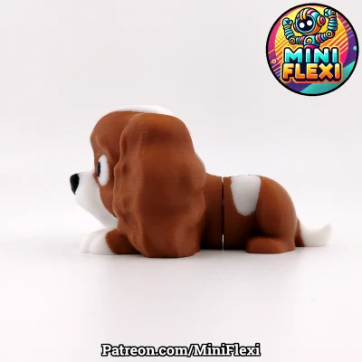 Mô Hình Chó King Charles Spaniel Mini Flexi Nhỏ