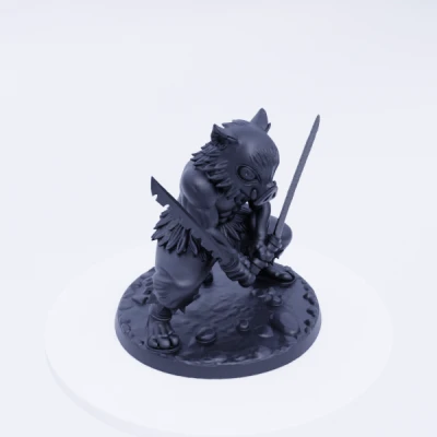 Inosuke Hashibira - Tư Thế Song Kiếm Hành Động